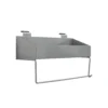 Shelf And Paper Towel Holder 2 Shelf And Paper Towel Holder -Proslat Store 10029 A