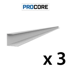 8 Ft. PROCORE PVC J Trim Pack -Proslat Store 29123K Procore side trim lg x3 d6a61c28 a5fc 4f99 ae45 55e872042d0d