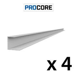 8 Ft. PROCORE PVC J Trim Pack -Proslat Store 29124K Procore side trim lg x4 42a82f5e 5853 4fd9 a3de 1d7634c371b2