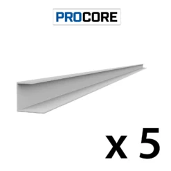 8 Ft. PROCORE PVC J Trim Pack -Proslat Store 29125K Procore side trim lg x5 6c1fa6ca 9680 4703 b5f5 375804bc7af1