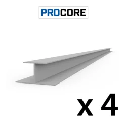 8 Ft. PROCORE PVC H Trim Pack -Proslat Store 29324K Procore lg x4 b980c1eb 3c6d 424d bde2 2660ed81331d