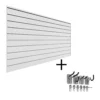PVC Slatwall Mini Hook Kit Bundle -Proslat Store 33006 A white