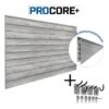 PROCORE+ Gray Wood Slatwall Mini Bundle -Proslat Store 37106K A EN