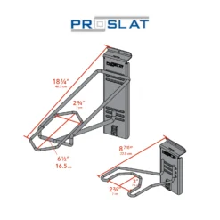 STEALTH Vertical Single Firearm Holder -Proslat Store 53041 dim