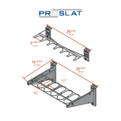 STEALTH Vertical 6 Firearm Holder -Proslat Store 53043 dim