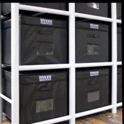 Bin Warehouse – Fold-A-Tote Black – 32 Gallon 4 Pack -Proslat Store 65018 C