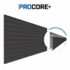 4 Ft. X 8 Ft. PROCORE+ Black Carbon Fiber PVC Slatwall -Proslat Store 87775 A