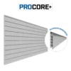 4 Ft. X 8 Ft. PROCORE+ Silver Gray Carbon Fiber PVC Slatwall -Proslat Store 87777 A EN