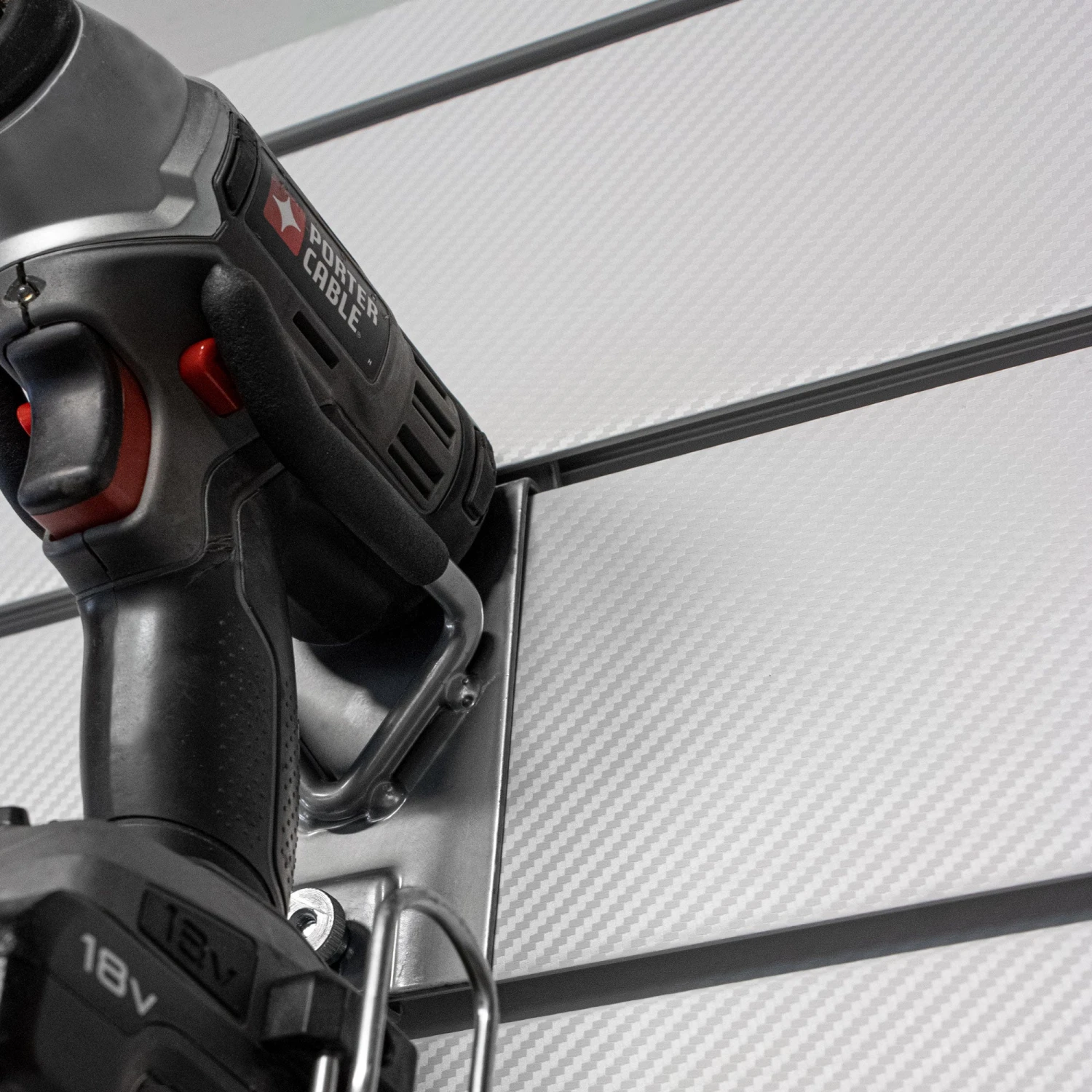 4 Ft. X 8 Ft. PROCORE+ Silver Gray Carbon Fiber PVC Slatwall – 4 Pack 128 Sq Ft 5 4 Ft. X 8 Ft. PROCORE+ Silver Gray Carbon Fiber PVC Slatwall – 4 Pack 128 Sq Ft - Image 3