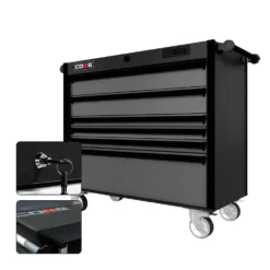 44 Series - 6 Drawers - Black Handles - Traditional Casters -Proslat Store CR44 6DW 00047