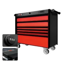 44 Series - 6 Drawers - Black Handles - Traditional Casters -Proslat Store CR44 6DW 00179