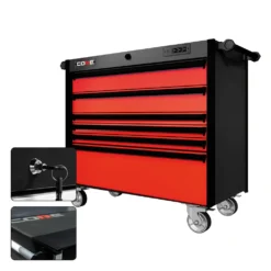 44 Series - 6 Drawers - Black Handles - Traditional Casters -Proslat Store CR44 6DW 00191