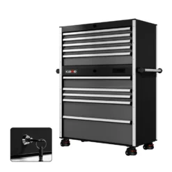 44 Series - 10 Drawers - Silver Handles - Foot Casters 16 44 Series - 10 Drawers - Silver Handles - Foot Casters -Proslat Store CR44 TDB 00013