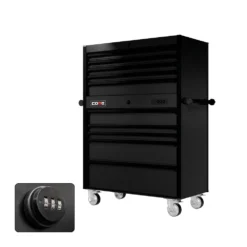 44 Series - 10 Drawers - Black Handles - Traditional Casters -Proslat Store CR44 TDB 00076