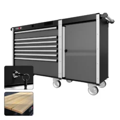 66 Series - 7 Drawers - Silver Handles - Traditional Casters -Proslat Store CR66 TSL 00040