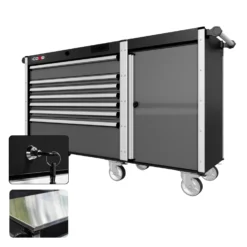 66 Series - 7 Drawers - Silver Handles - Traditional Casters -Proslat Store CR66 TSL 00042