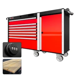 66 Series - 7 Drawers - Silver Handles - Traditional Casters -Proslat Store CR66 TSL 00172