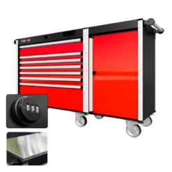 66 Series - 7 Drawers - Silver Handles - Traditional Casters -Proslat Store CR66 TSL 00174