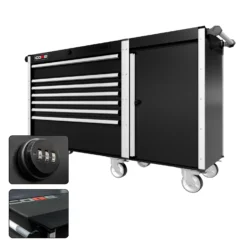 66 Series - 7 Drawers - Silver Handles - Traditional Casters -Proslat Store CR66 TSL 00221