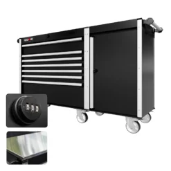 66 Series - 7 Drawers - Silver Handles - Traditional Casters -Proslat Store CR66 TSL 00222