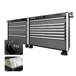 88 Series - 11 Drawers - Silver Handles - Foot Casters -Proslat Store CR88 DW 00027