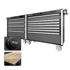 88 Series - 11 Drawers - Silver Handles - Traditional Casters -Proslat Store CR88 DW 00028