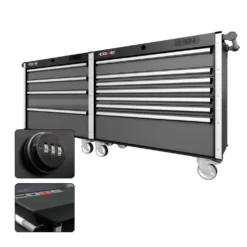 88 Series - 11 Drawers - Silver Handles - Traditional Casters -Proslat Store CR88 DW 00029