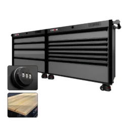 88 Series - 11 Drawers - Black Handles - Foot Casters -Proslat Store CR88 DW 00031