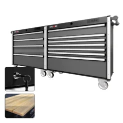 88 Series - 11 Drawers - Silver Handles - Traditional Casters -Proslat Store CR88 DW 00040