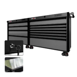 88 Series - 11 Drawers - Black Handles - Foot Casters -Proslat Store CR88 DW 00045 11116d2d 680f 420c b017 ddaa4b4084a1