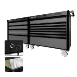 88 Series - 11 Drawers - Black Handles - Traditional Casters -Proslat Store CR88 DW 00048