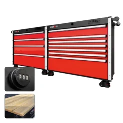 88 Series - 11 Drawers - Silver Handles - Foot Casters -Proslat Store CR88 DW 00169