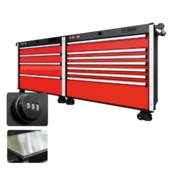 88 Series - 11 Drawers - Silver Handles - Foot Casters -Proslat Store CR88 DW 00171