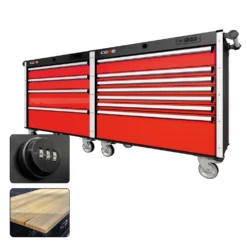 88 Series - 11 Drawers - Silver Handles - Traditional Casters -Proslat Store CR88 DW 00172