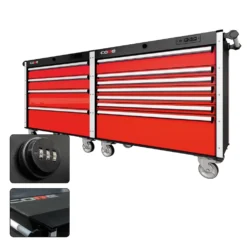 88 Series - 11 Drawers - Silver Handles - Traditional Casters -Proslat Store CR88 DW 00173