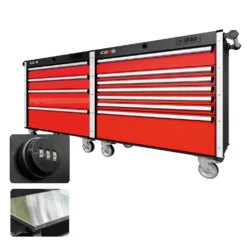 88 Series - 11 Drawers - Silver Handles - Traditional Casters -Proslat Store CR88 DW 00174