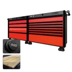 88 Series - 11 Drawers - Black Handles - Foot Casters -Proslat Store CR88 DW 00175