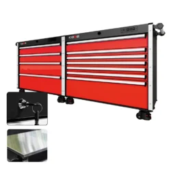 88 Series - 11 Drawers - Silver Handles - Foot Casters -Proslat Store CR88 DW 00183