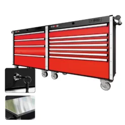 88 Series - 11 Drawers - Silver Handles - Traditional Casters -Proslat Store CR88 DW 00186