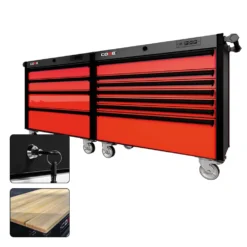 88 Series - 11 Drawers - Black Handles - Traditional Casters -Proslat Store CR88 DW 00190