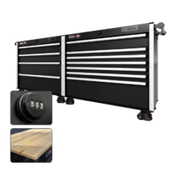 88 Series - 11 Drawers - Silver Handles - Foot Casters -Proslat Store CR88 DW 00217