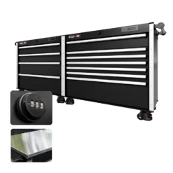 88 Series - 11 Drawers - Silver Handles - Foot Casters -Proslat Store CR88 DW 00219