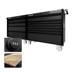 88 Series - 11 Drawers - Black Handles - Traditional Casters -Proslat Store CR88 DW 00226