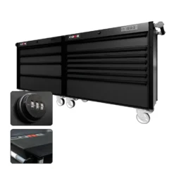 88 Series - 11 Drawers - Black Handles - Traditional Casters -Proslat Store CR88 DW 00227