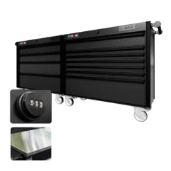 88 Series - 11 Drawers - Black Handles - Traditional Casters -Proslat Store CR88 DW 00228