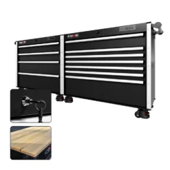 88 Series - 11 Drawers - Silver Handles - Foot Casters -Proslat Store CR88 DW 00229