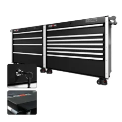 88 Series - 11 Drawers - Silver Handles - Foot Casters -Proslat Store CR88 DW 00230