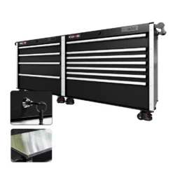 88 Series - 11 Drawers - Silver Handles - Foot Casters -Proslat Store CR88 DW 00231