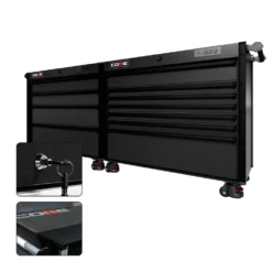 88 Series - 11 Drawers - Black Handles - Foot Casters -Proslat Store CR88 DW 00236