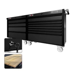 88 Series - 11 Drawers - Black Handles - Traditional Casters -Proslat Store CR88 DW 00238